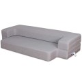 Folding Bed Couch Light Gray Twin